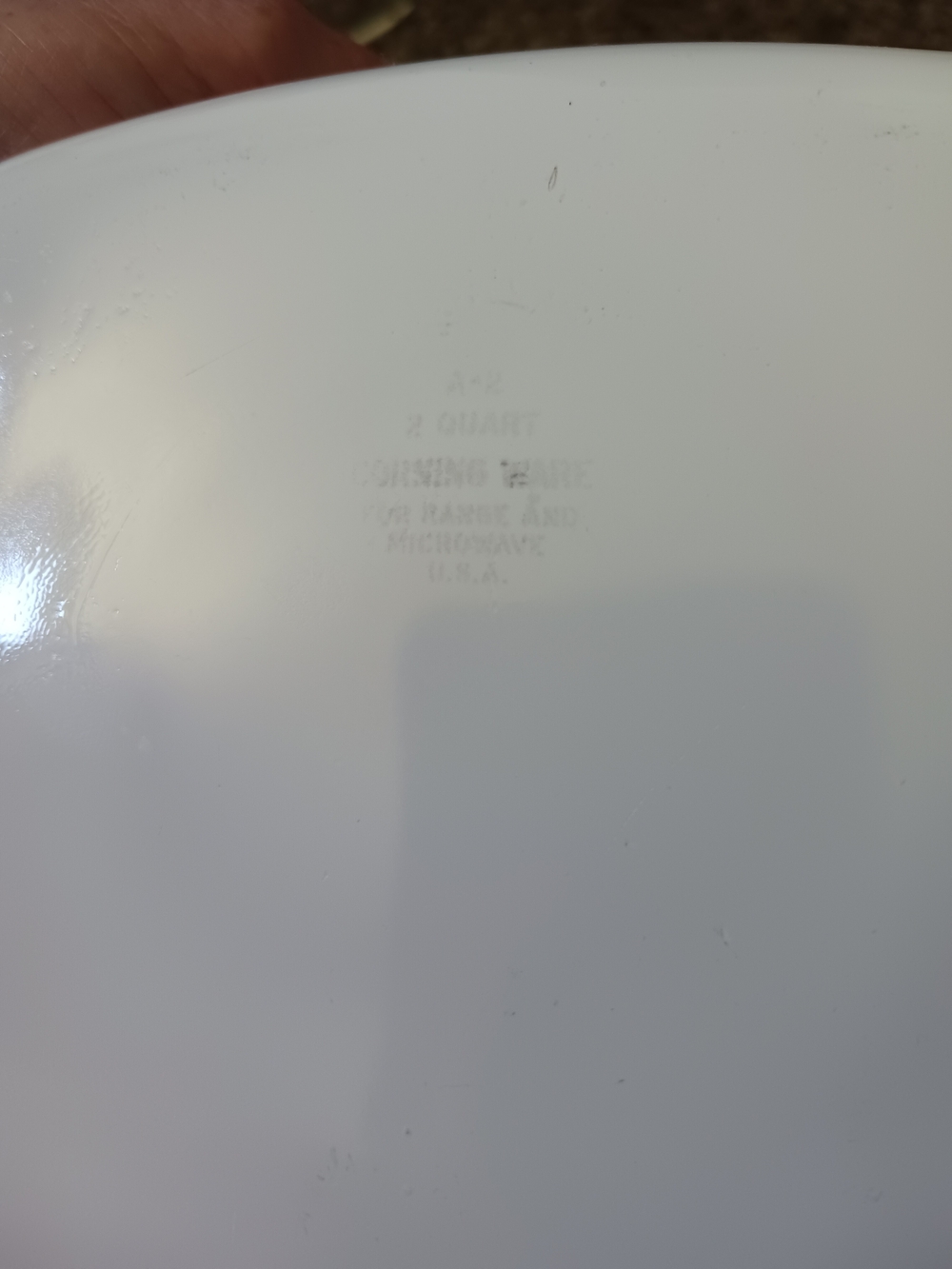 Vintage Corningware 2 Quart White Floral Glass Covered Casserole Dish - Picture 7 of 7